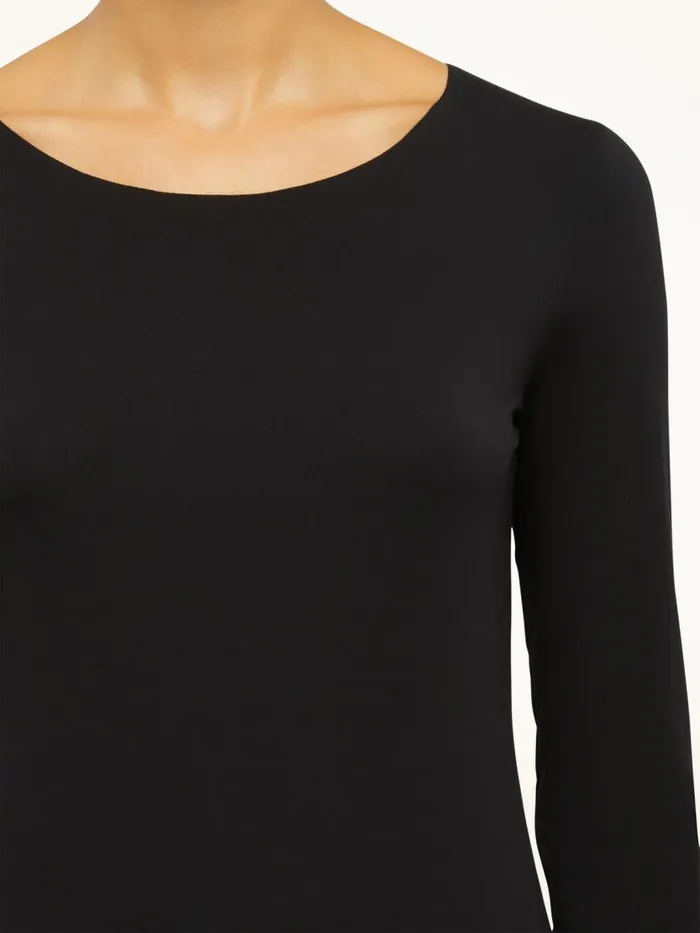 Women Longsleeved Tops Wolford Aurora Pure Pullover Black