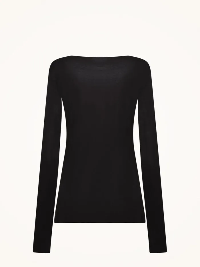 Women Longsleeved Tops Wolford Aurora Pure Pullover Black