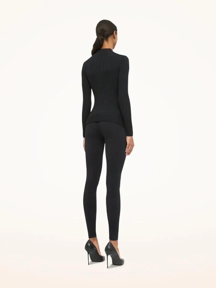 Women Longsleeved Tops Wolford Cashmere Top Long Sleeves Black Women Longsleeved Tops Wolford Cashmere Top Long Sleeves Black