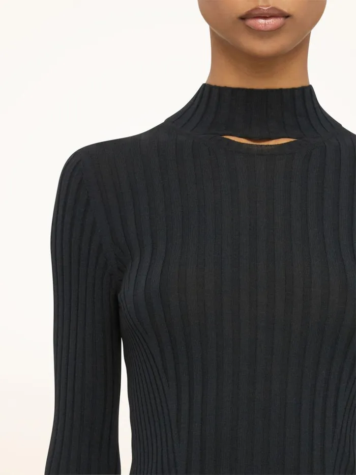 Women Longsleeved Tops Wolford Cashmere Top Long Sleeves Black Women Longsleeved Tops Wolford Cashmere Top Long Sleeves Black