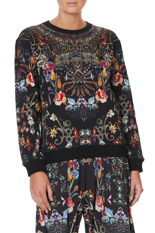Women Loungewear Camilla Round Neck Sweater Dancing In The Dark