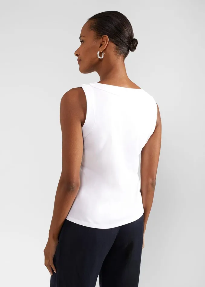 Women Maddy Cotton Top White Hobbs Tops