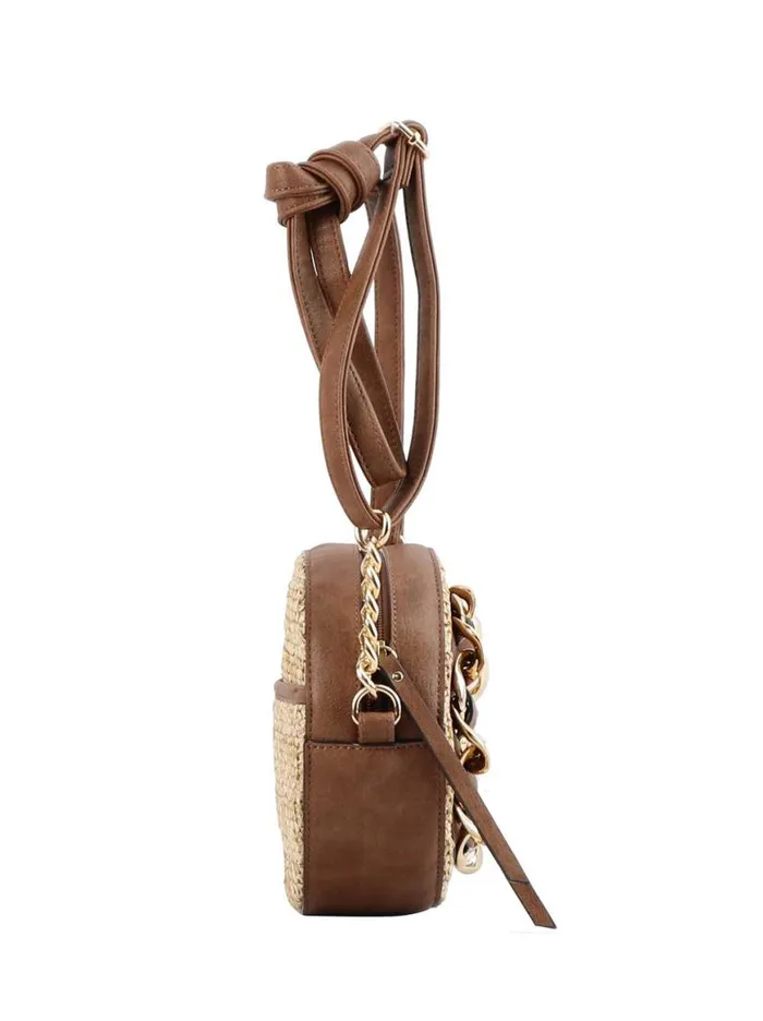 Women Maison Circle Crossbody In Straw Natural Jessica Simpson Crossbody