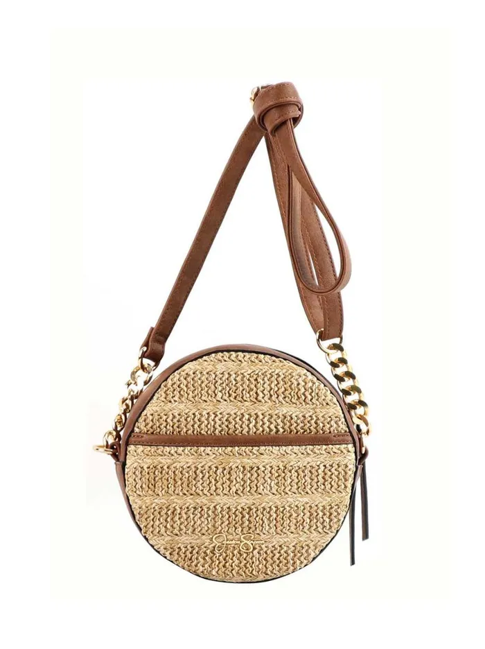 Women Maison Circle Crossbody In Straw Natural Jessica Simpson Crossbody
