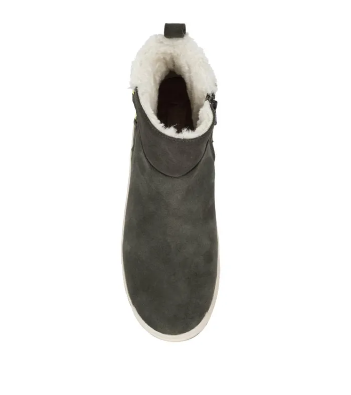 Women Mandie Cold Weather Bootie Pine Suede Baretraps Booties