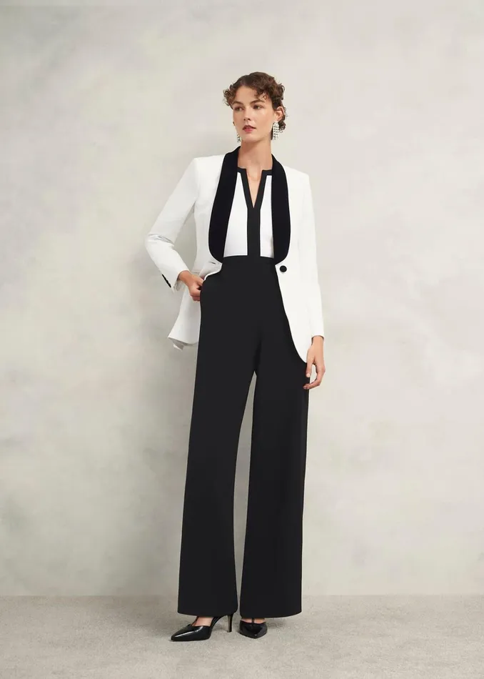 Women Mannington Jumpsuit Black Ivory Hobbs Dresses and Jumpsuits