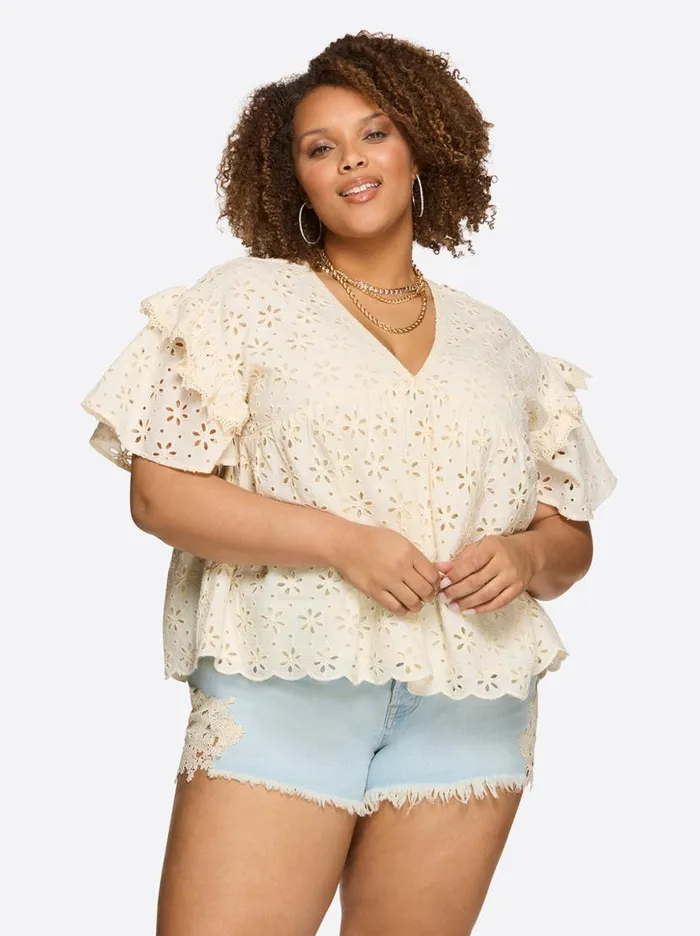 Women Mareike Top In Parchment Jessica Simpson Tops and Tees