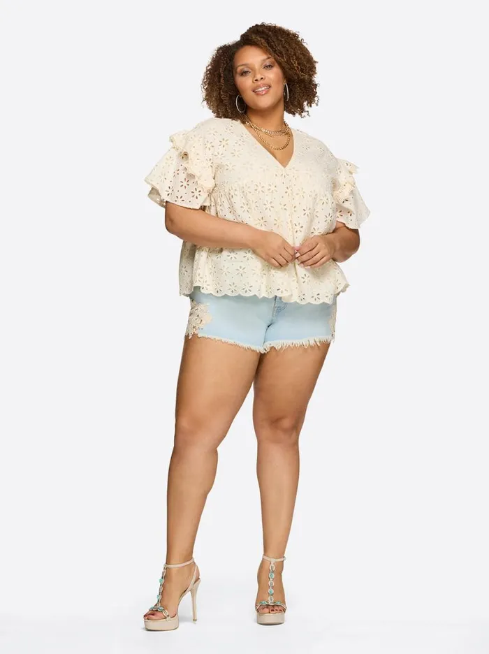 Women Mareike Top In Parchment Jessica Simpson Tops and Tees