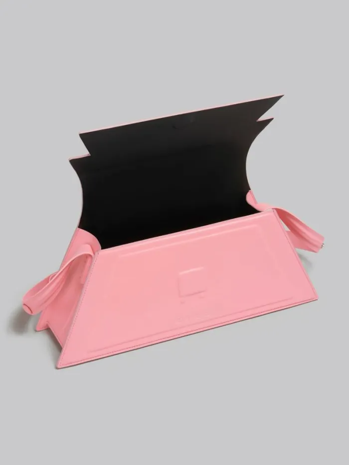 Women Marni Shoulder Bags Medium Trunkoise Bag In Smooth Light Pink Leather