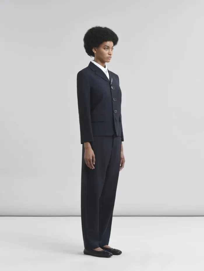 Women Marni Tops and Tshirts White Poplin Cocoon Shirt