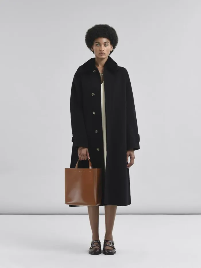 Women Marni Tote Bags Museo Small Bag In Brown Leather