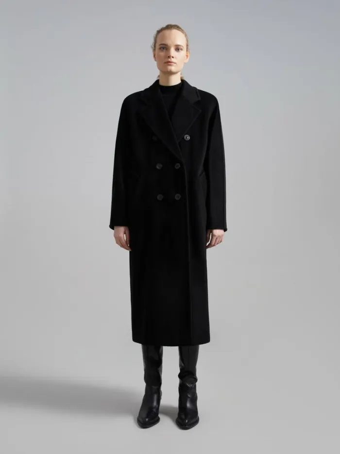 Women Max Mara Coats 101801 Icon Coat Black
