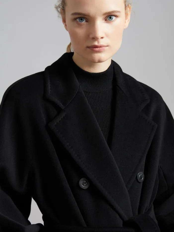 Women Max Mara Coats 101801 Icon Coat Black