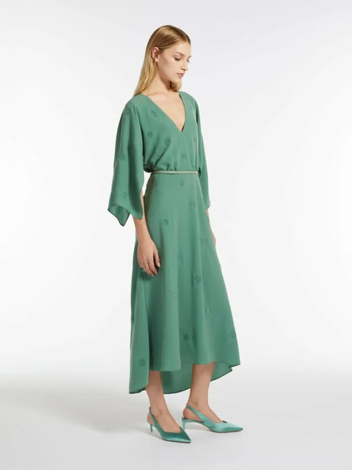 Women Max Mara Dresses Cady Dress With Embroidery Jade