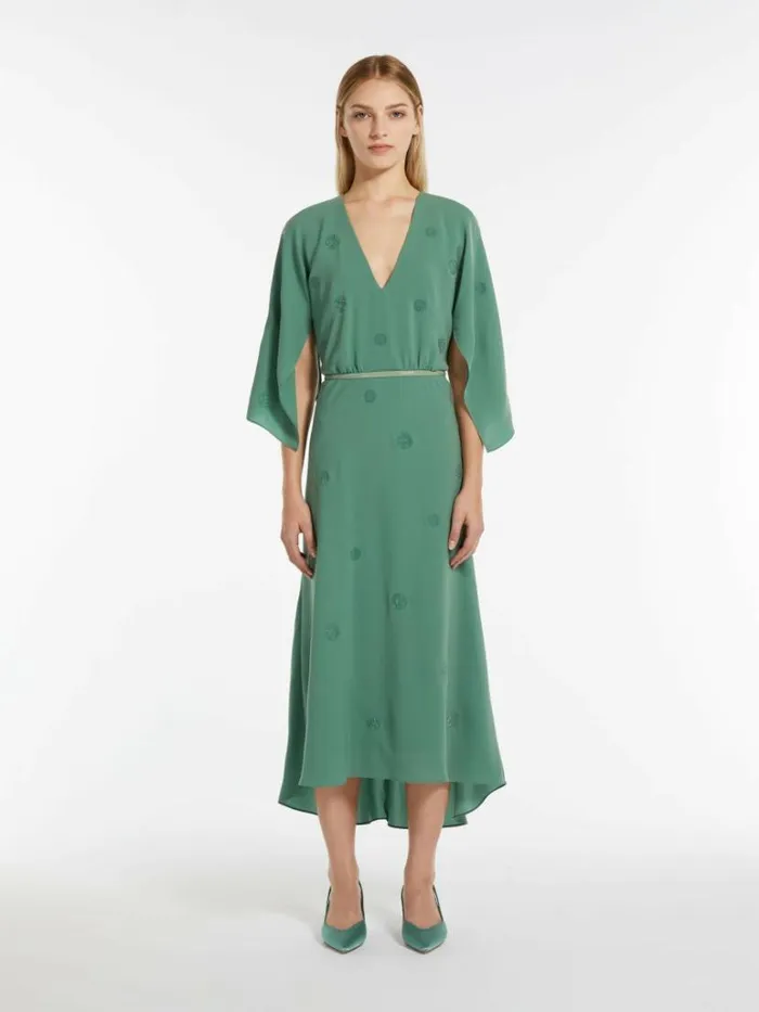 Women Max Mara Dresses Cady Dress With Embroidery Jade
