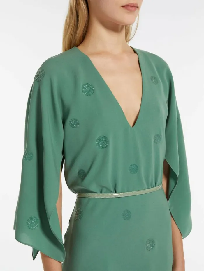 Women Max Mara Dresses Cady Dress With Embroidery Jade