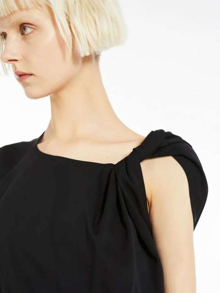 Women Max Mara Dresses Sleeveless Torchon Dress Black
