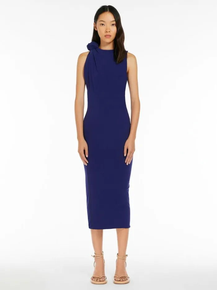 Women Max Mara Dresses Slimfit Jersey Dress Ink