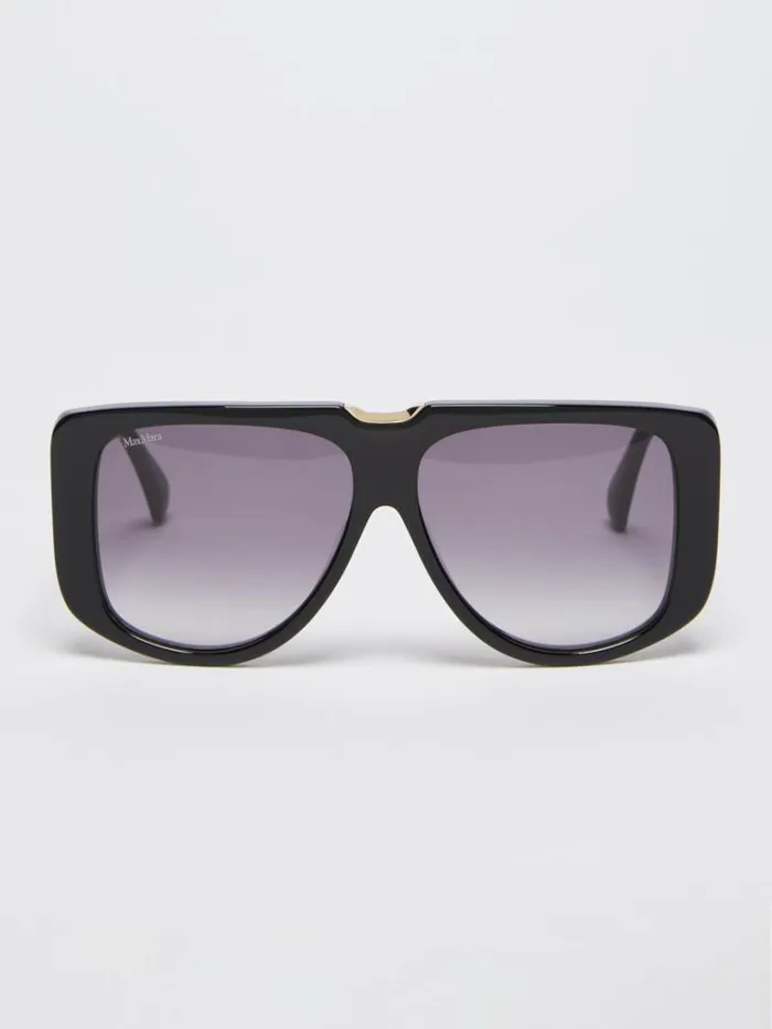 Women Max Mara Eyewear Acetate Sunglasses Black