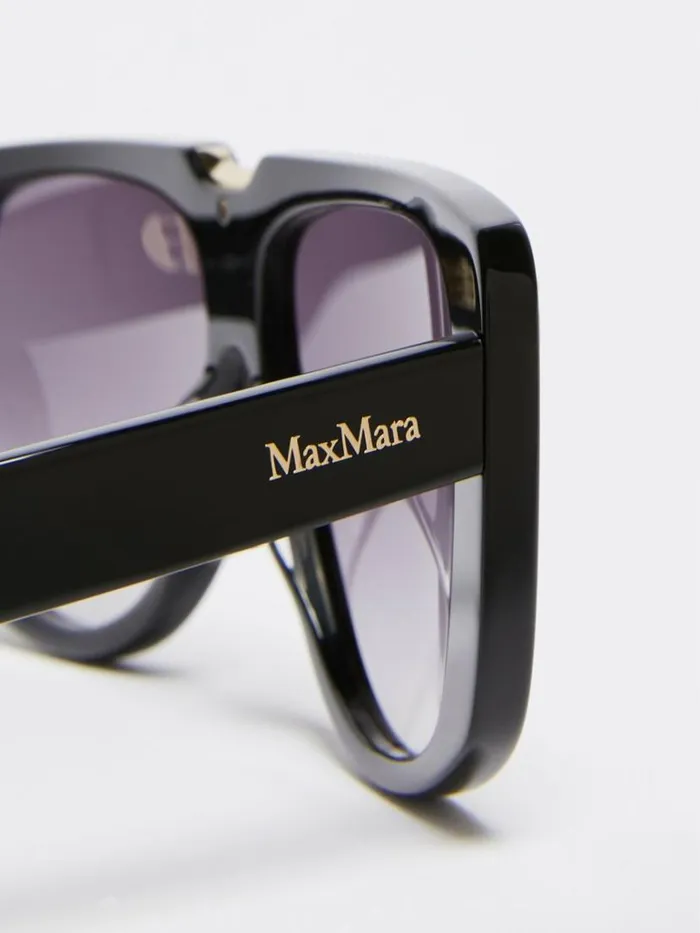 Women Max Mara Eyewear Acetate Sunglasses Black