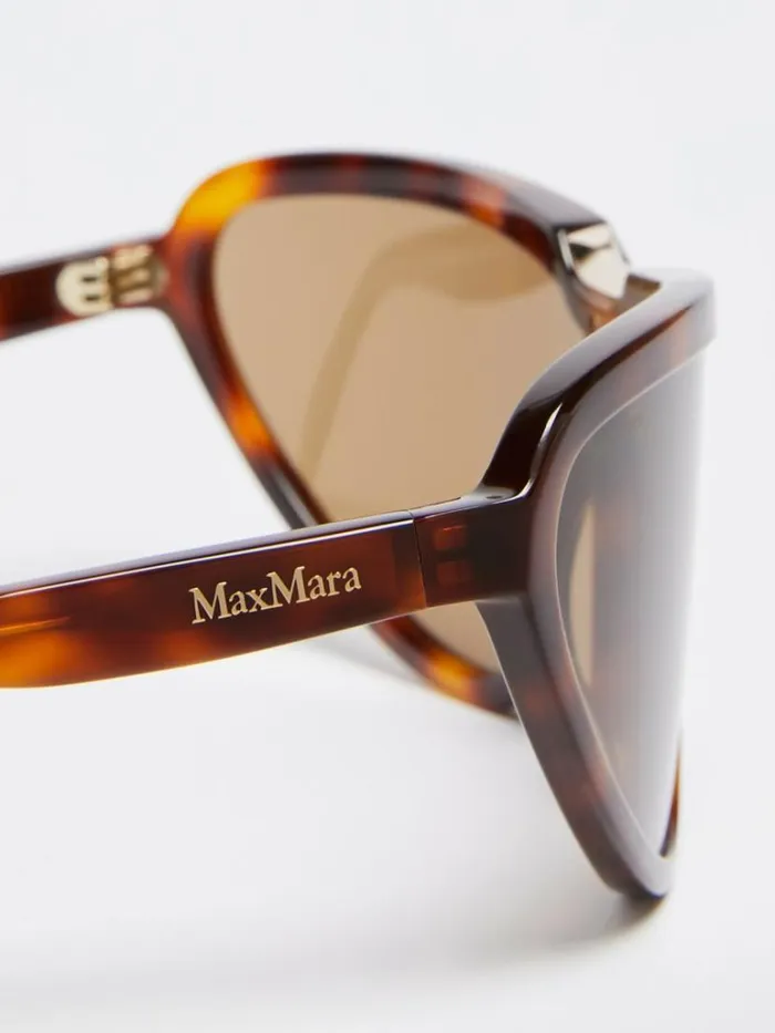 Women Max Mara Eyewear Acetate Sunglasses Tawny Sand