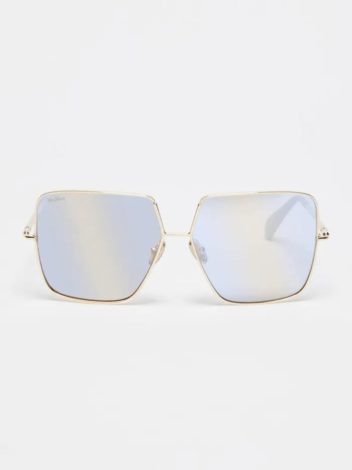 Women Max Mara Eyewear Oversized Metal Sunglasses Oil