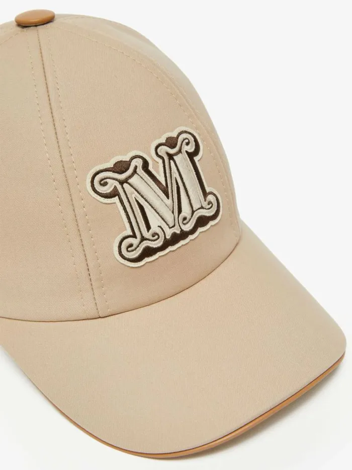 Women Max Mara Hats Baseball Hat In Waterresistant Fabric Sand