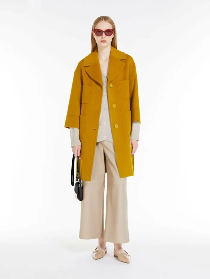Women Max Mara Knitwear Wool And Cashmere Cardigan Sand