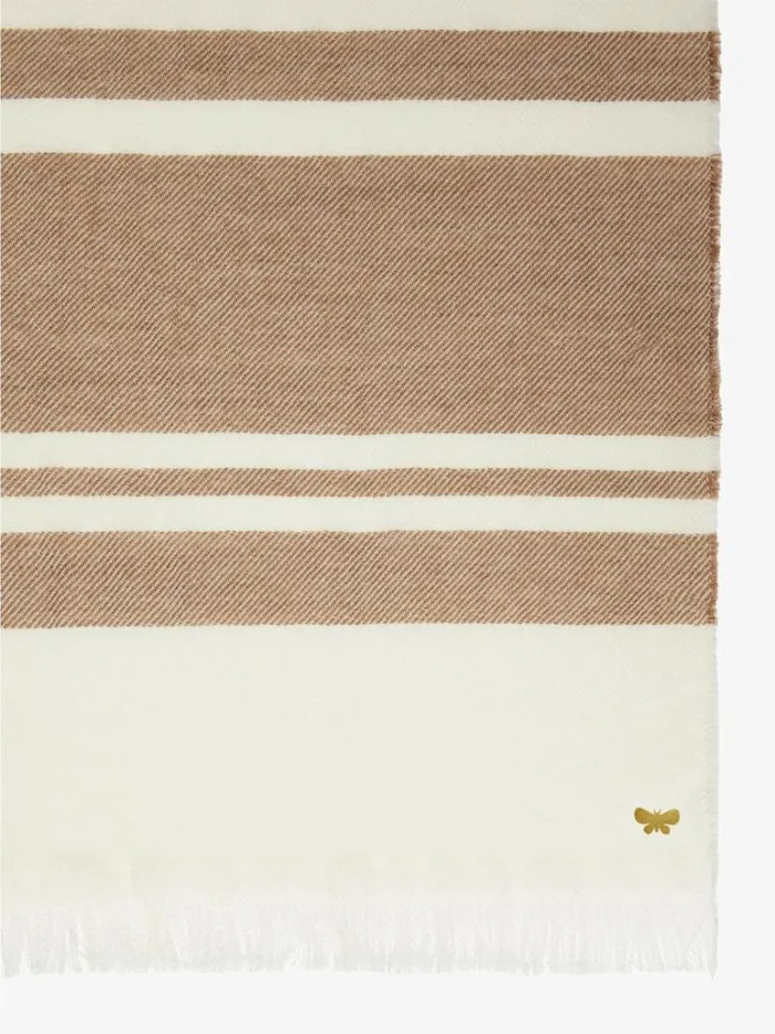 Women Max Mara Scarves And Foulards Wool Stole Natural