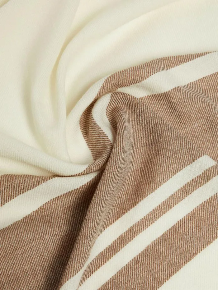 Women Max Mara Scarves And Foulards Wool Stole Natural
