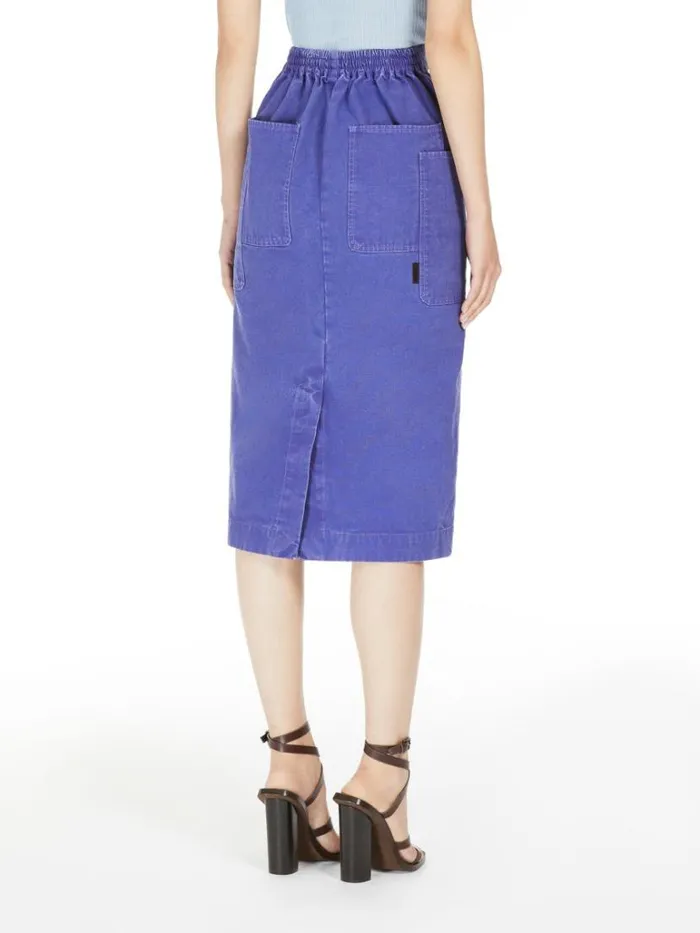 Women Max Mara Skirts Canvas Pencil Skirt Lavender