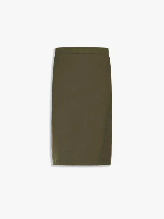 Women Max Mara Skirts Canvas Skirt Olive Green