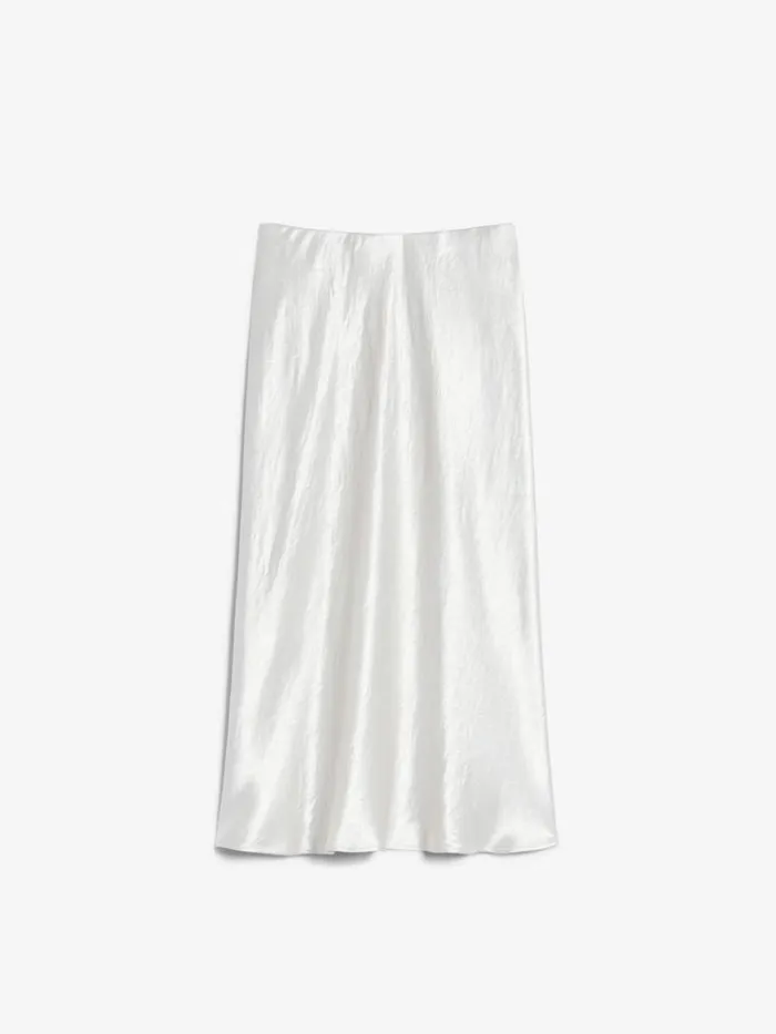 Women Max Mara Skirts Flared Satin Skirt Stone