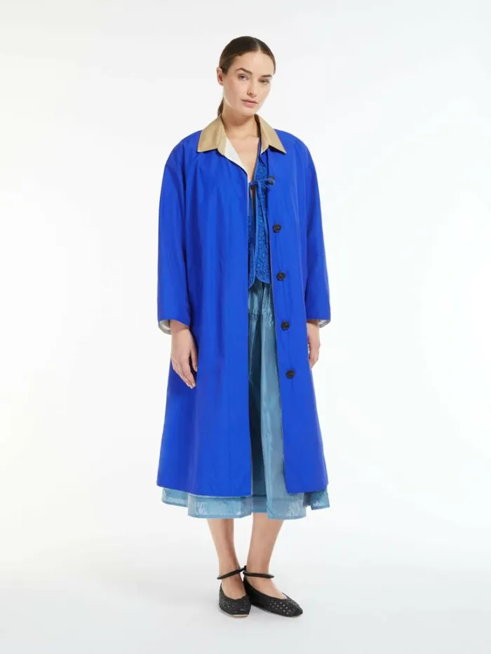 Women Max Mara Skirts Viscose Organza Skirt Light Blue