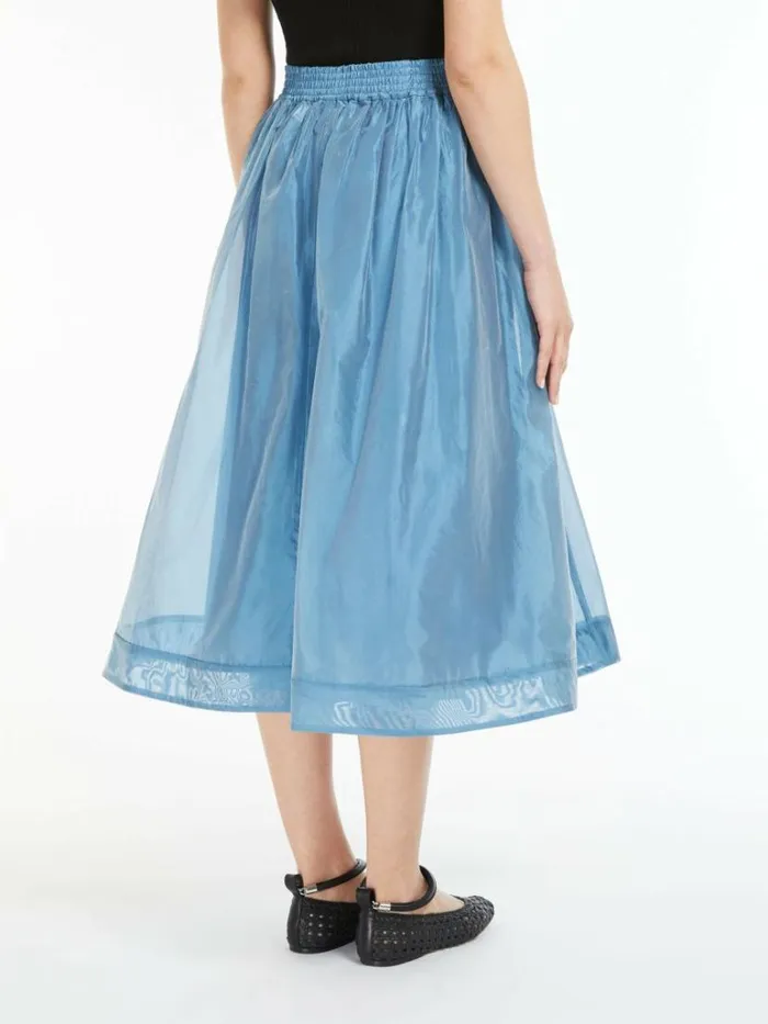 Women Max Mara Skirts Viscose Organza Skirt Light Blue