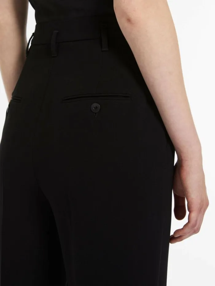 Women Max Mara Suit Flared Cady Trousers Black