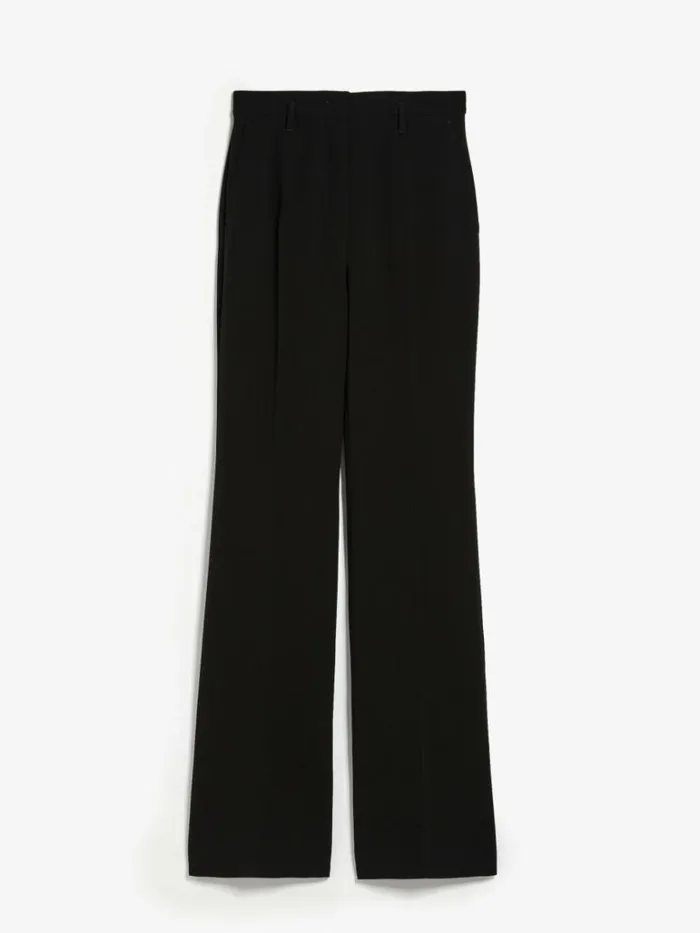 Women Max Mara Suit Flared Cady Trousers Black