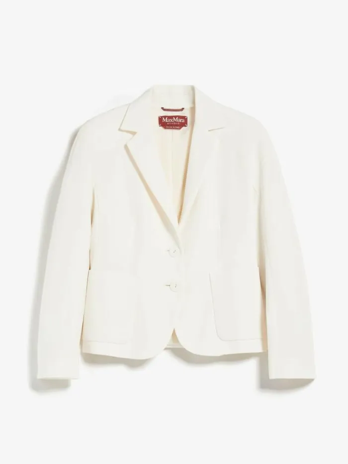 Women Max Mara Suit Singlebreasted Cady Jacket Ivory