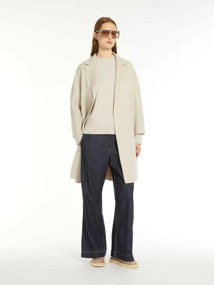 Women Max Mara Trousers And Jeans Widefit Jeans Midnightblue