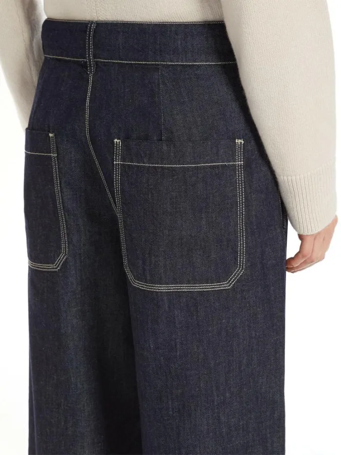 Women Max Mara Trousers And Jeans Widefit Jeans Midnightblue