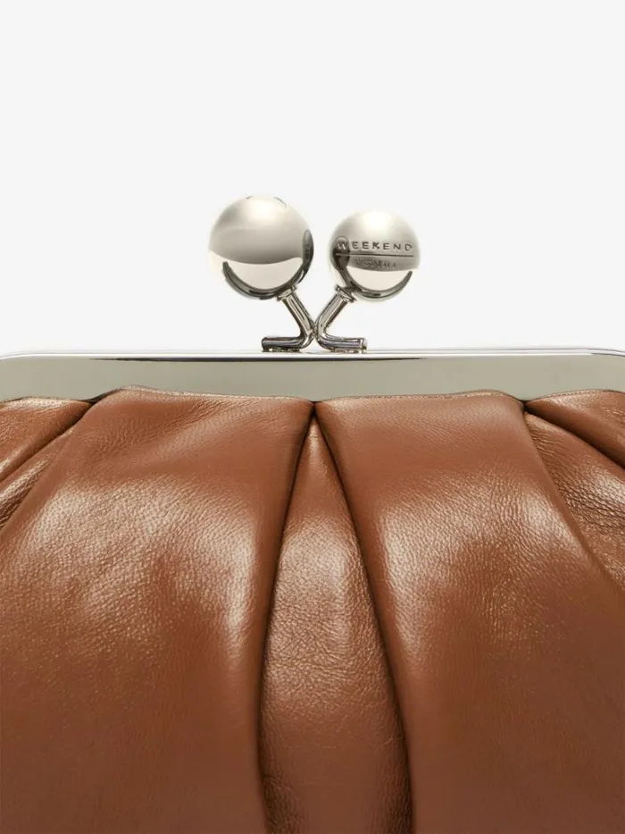 Women Max Mara Weekend Bag Small Pasticcino Bag In Nappa Leather Tobacco