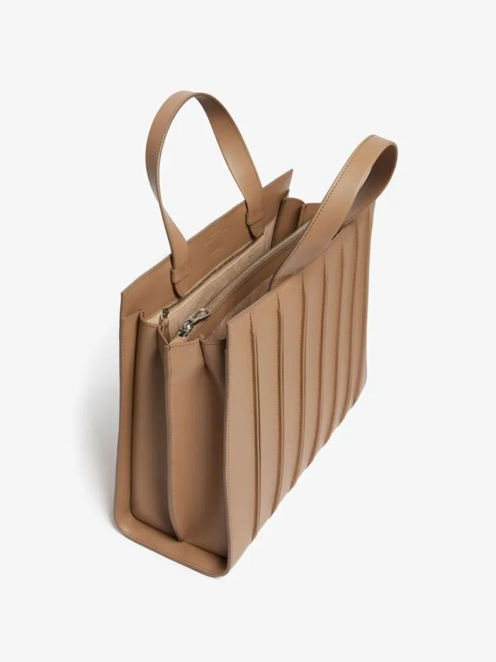 Women Max Mara Whitney Bag Large Leather Whitney Bag Camel