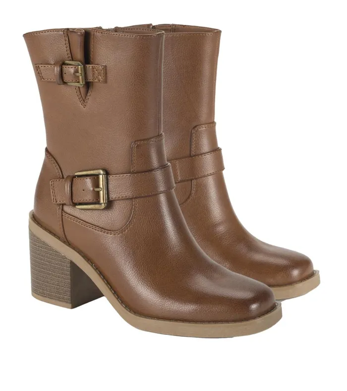 Women Mayla Mid Calf Boot Walnut Baretraps Booties