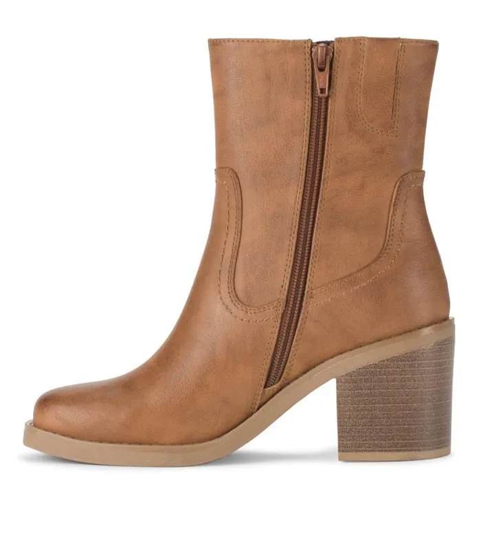 Women Mckenna Mid Calf Boot Cognac Baretraps Booties