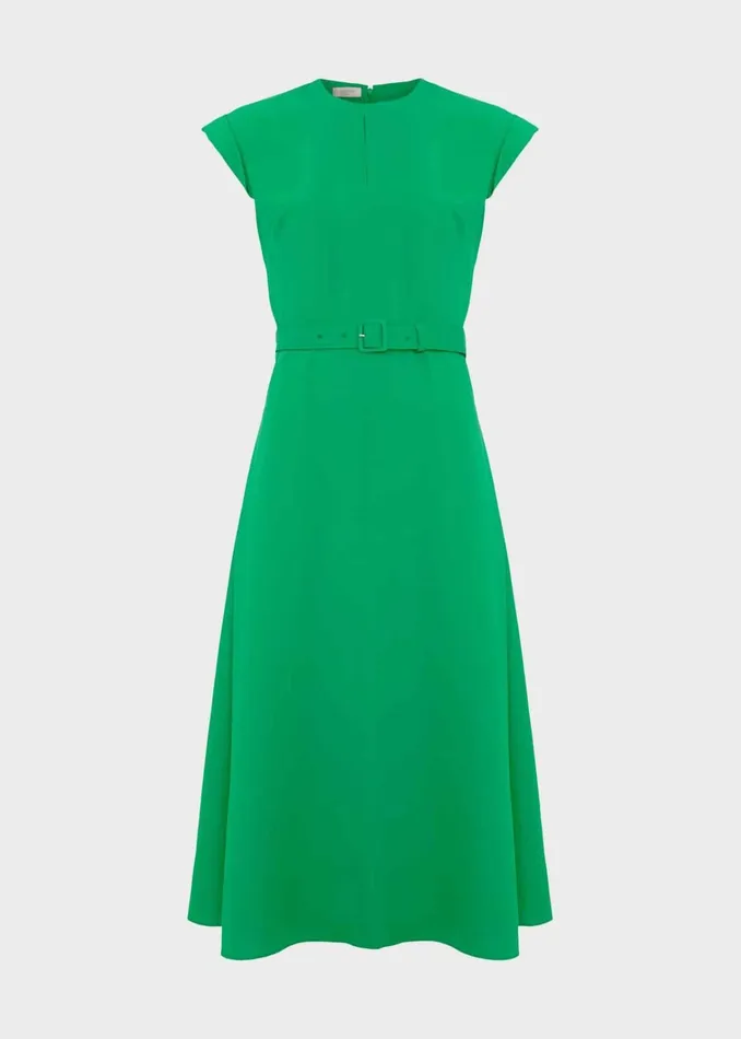 Women Meera Belted Dress Cilantro Green Hobbs Dresses and Jumpsuits