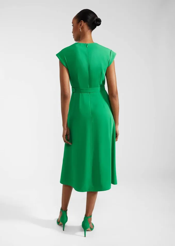 Women Meera Belted Dress Cilantro Green Hobbs Dresses and Jumpsuits
