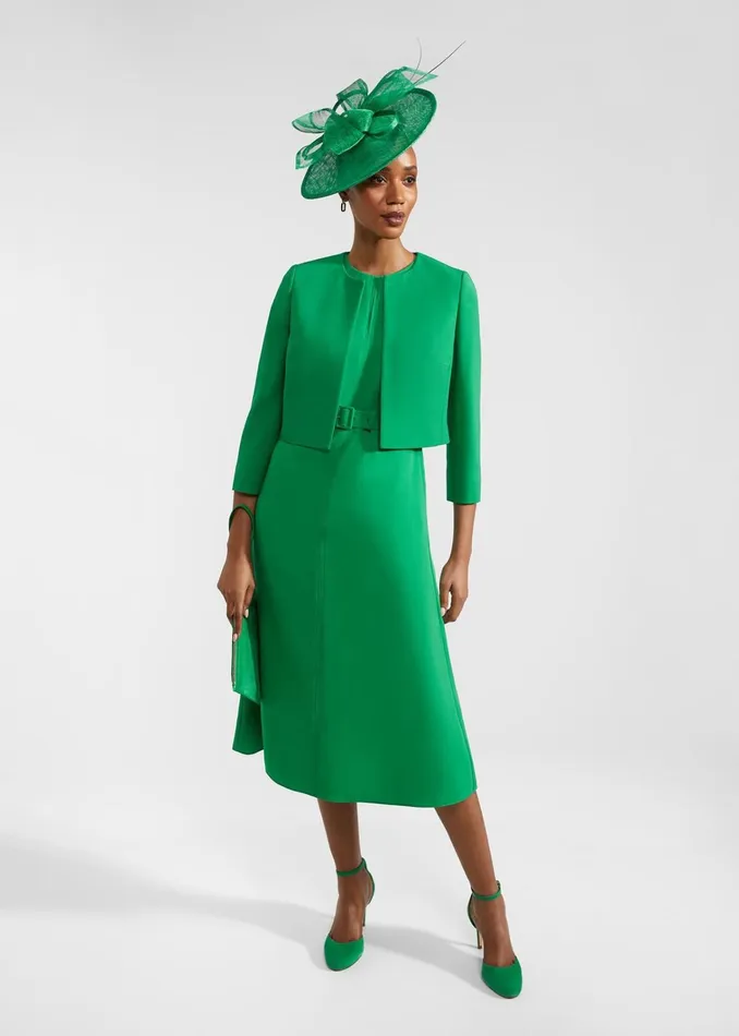 Women Meera Belted Dress Cilantro Green Hobbs Dresses and Jumpsuits