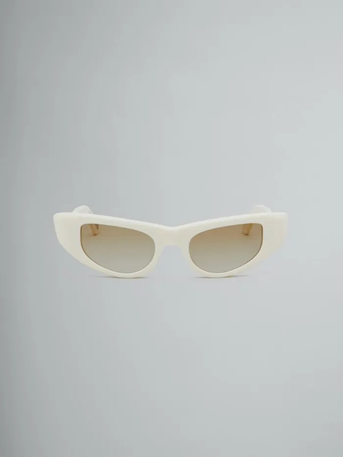 WomenMen Marni Sunglasses Cream Netherworld Sunglasses