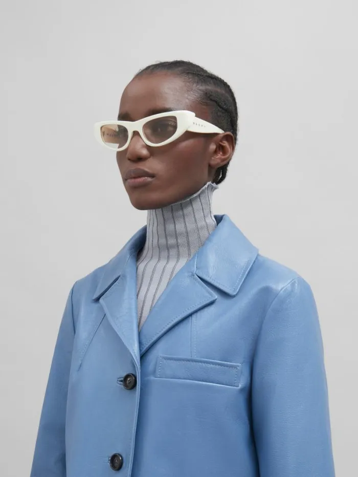 WomenMen Marni Sunglasses Cream Netherworld Sunglasses