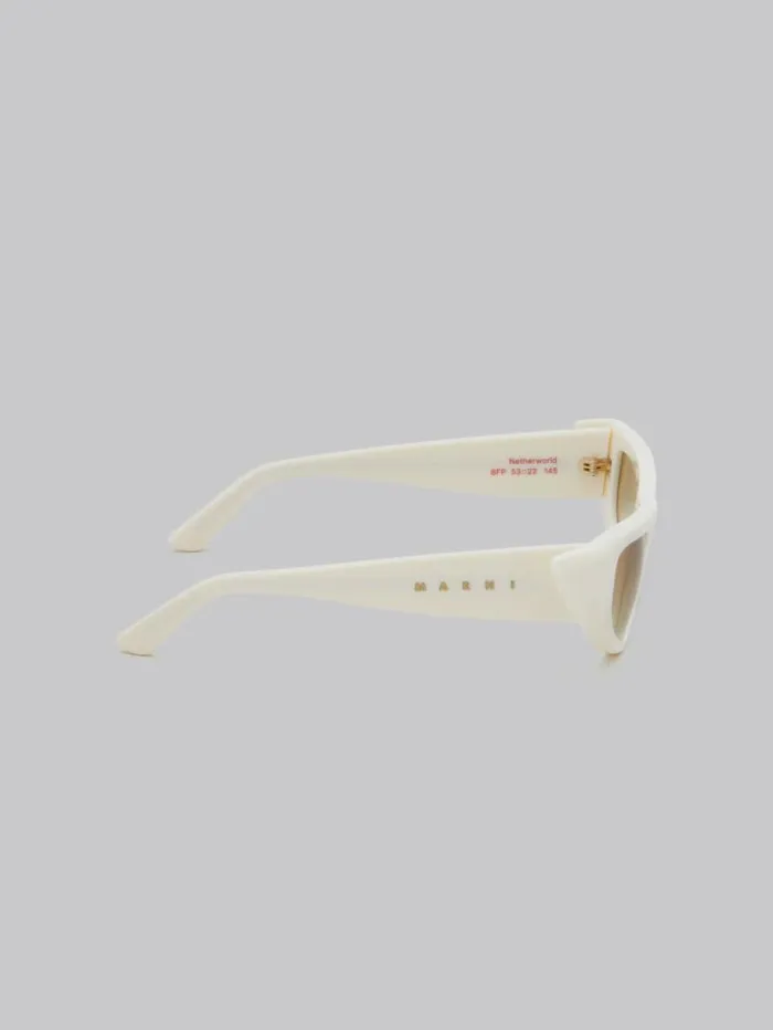 WomenMen Marni Sunglasses Cream Netherworld Sunglasses